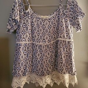 NWOT Shoulder less top